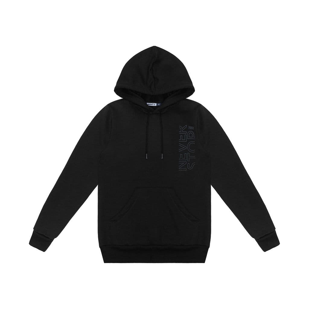 Moletom Juvenil Menino com Capuz Minty Preto
