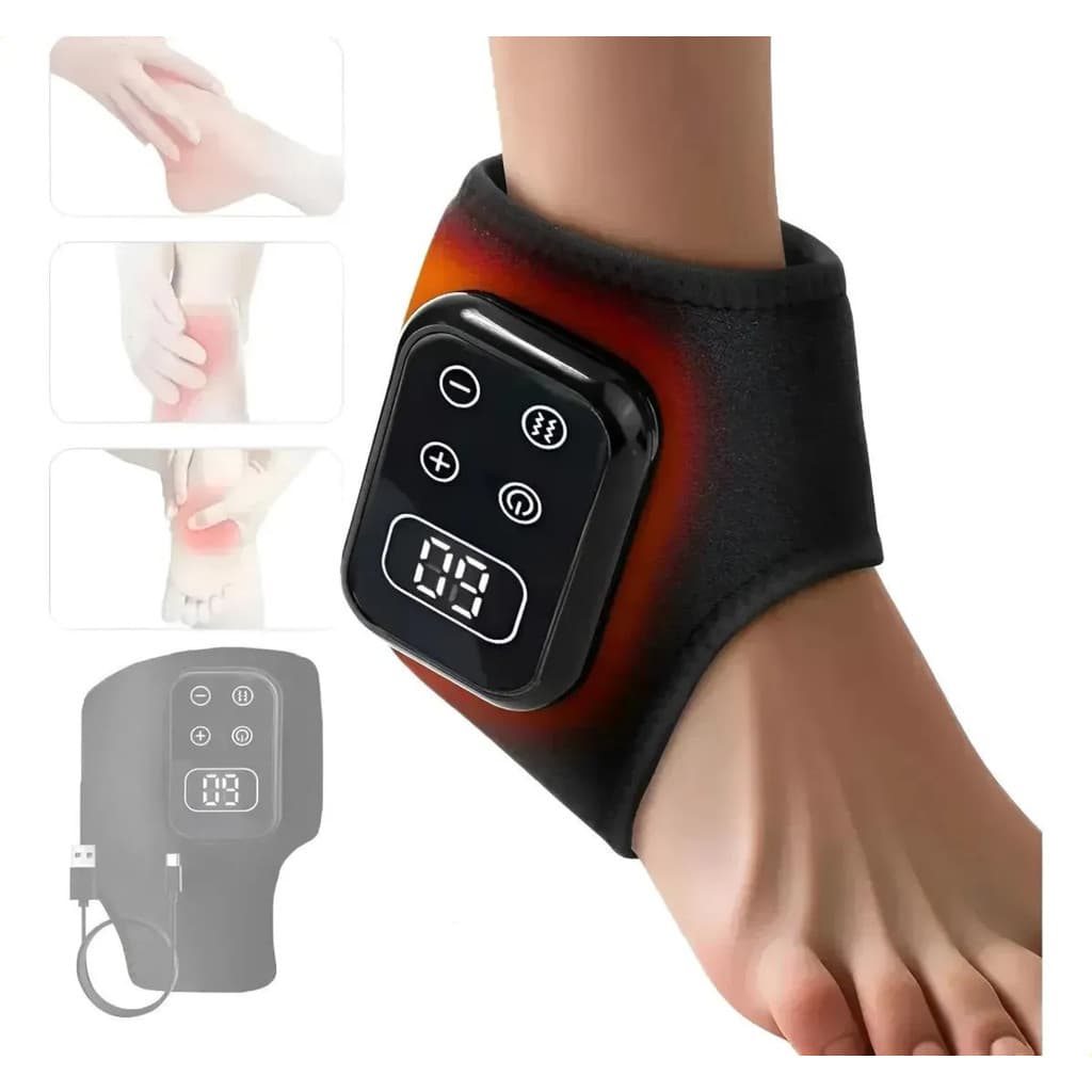 Massageador De Tornozelo Sem Fio Com Aquecimento