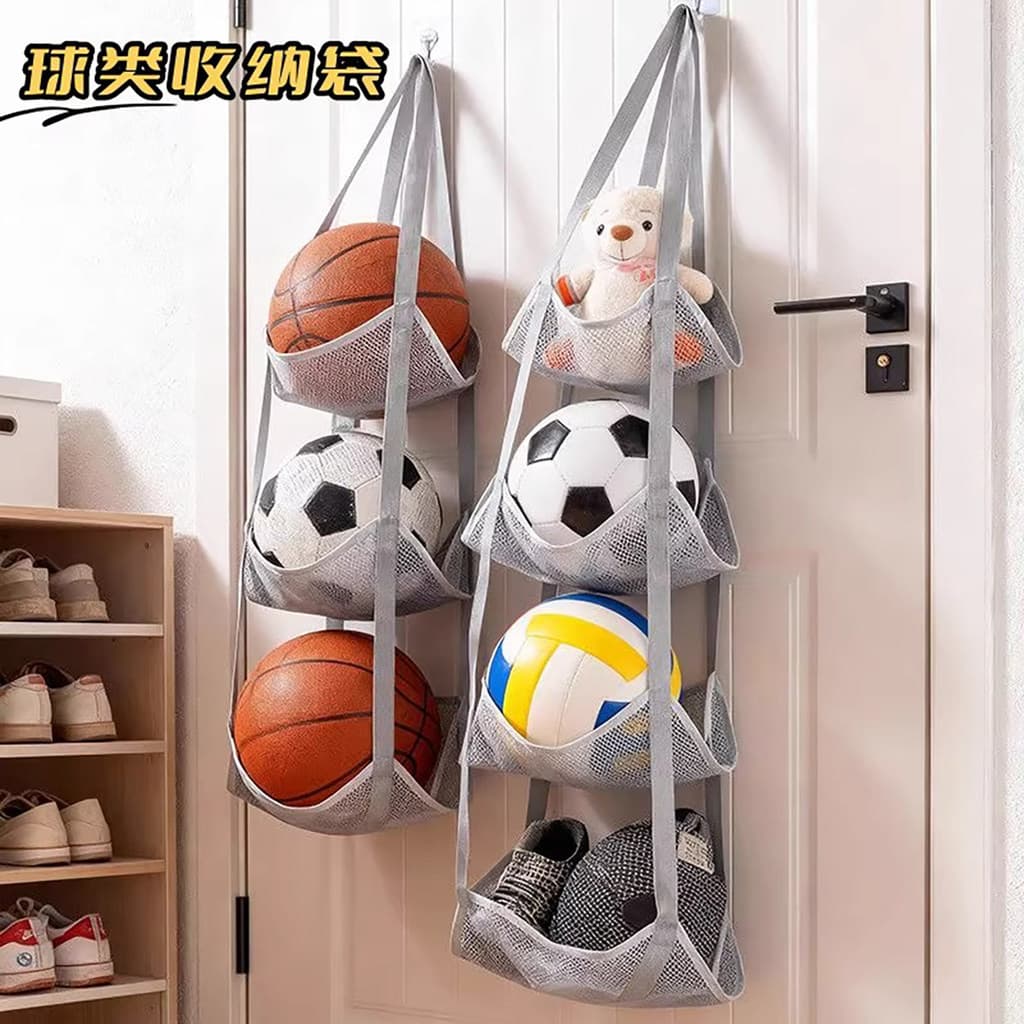Rack de bola saco de armazenamento de bola cesta de armazenamento de basquete doméstico rack de bola para futebol na por