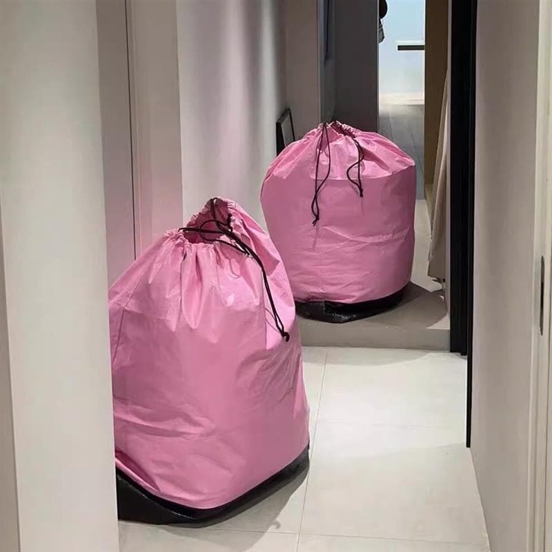 Oxford pano movendo embalagem colcha saco de armazenamento grande capacidade rosa saco forte durável tecido saco à prova