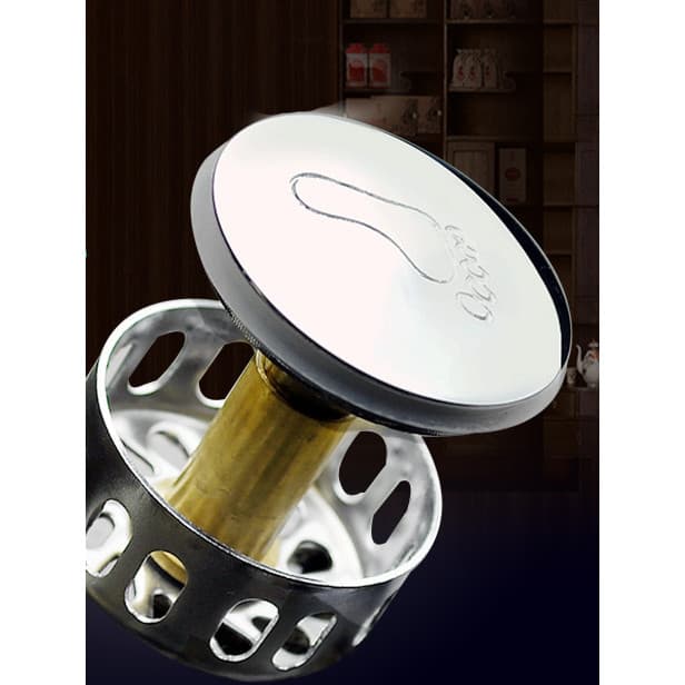 Grande cabeça de cogumelo plug cabeça filtro malha escorredor banheira cabeça plug latão salto núcleo Silicone couro plu