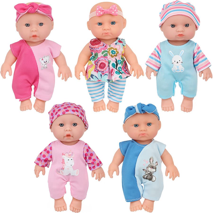 2026 Boneca Renascimento Boneca Simulação Boneca Bebê Boneca Confortante Infantil de 6.5 Polegadas