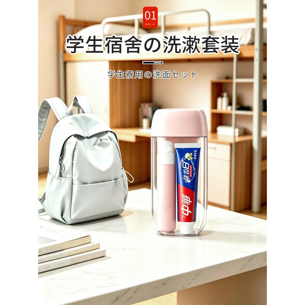 Japão antibacteriano Anti-mofo viagem conjunto de higiene pessoal viagem copo de higiene pessoal caixa de armazenamento