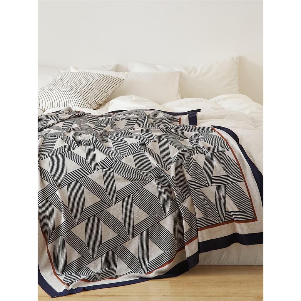 Luz de luxo High-End Casual malha cobertor capa xale cobertor escritório Nap ar condicionado cobertor sofá B