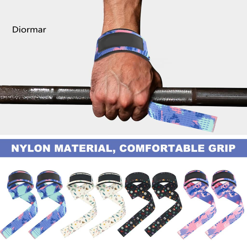 Deadlift Strap Weightlifting 1 Pair Anti-slip Lifting Wrist Straps for Men Women – Powerlifting Bodybuilding Grip Band