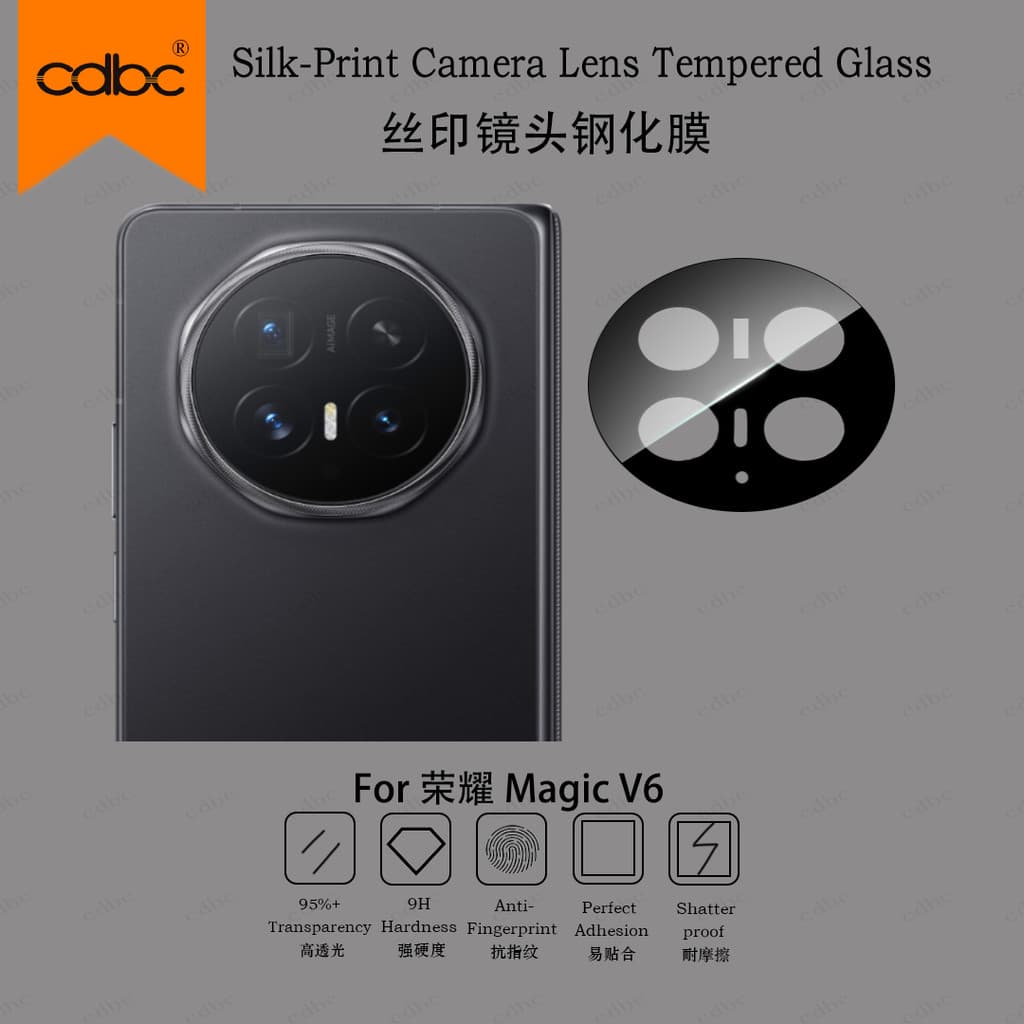 cdbc Honor Magic V5 V6 Filme De Lente De Câmera 3 Opções HD Impressão De Seda Posicionamento Capa Protetora