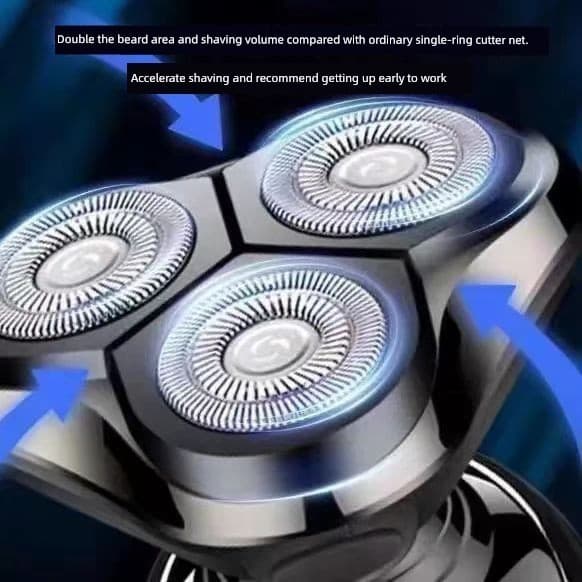 barbeador eletrico masculino Barbeador elétrico de alta potência importado alemão, barbeador masculino recarregável de t