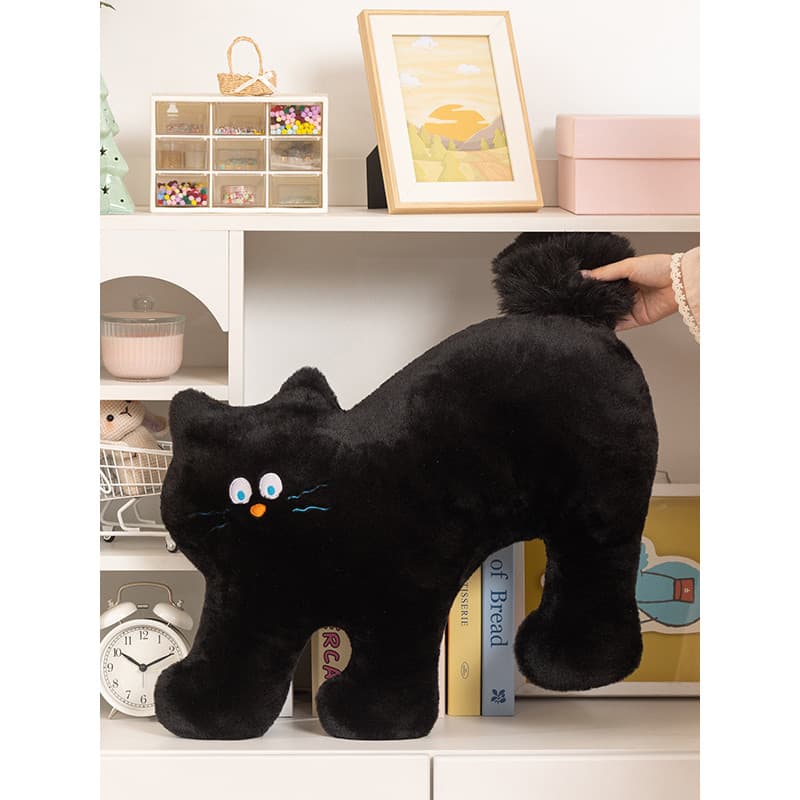 Brie gato brinquedo de pelúcia macio bonito pano padrão gatinho boneca bonito gato boneca decoração para casa cama dormi