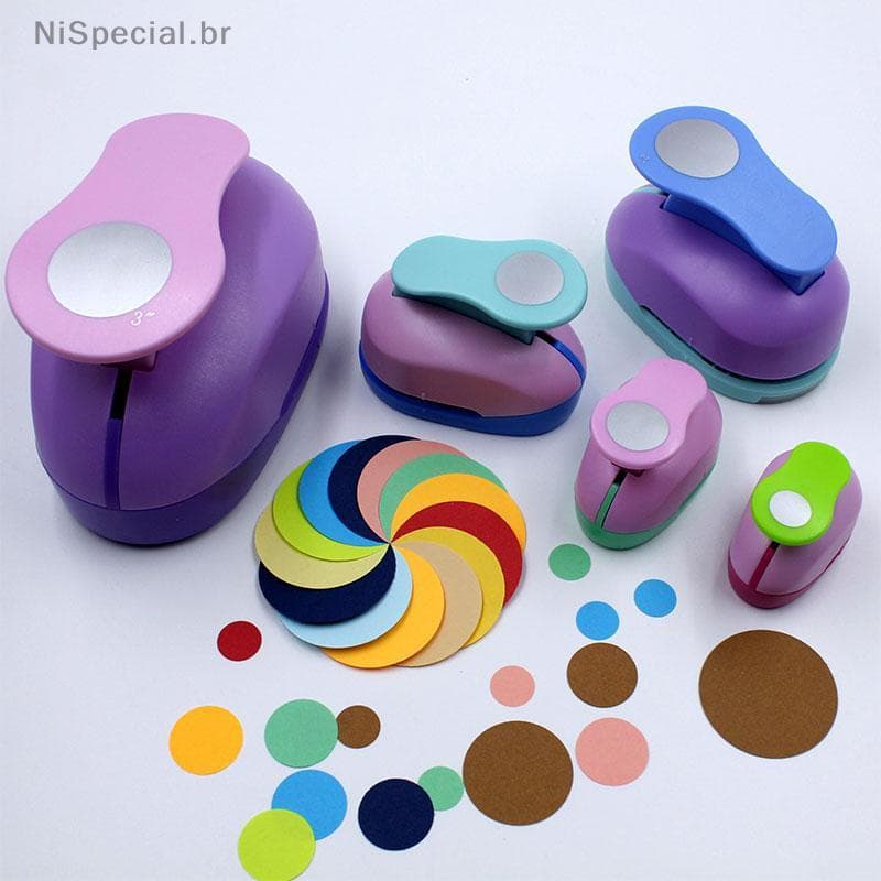 [Nis] 9/16/25mm Círculo Redondo Furador DIY Ferramenta De Corte De Scrapbooking De Papel Artesanal [BR]
