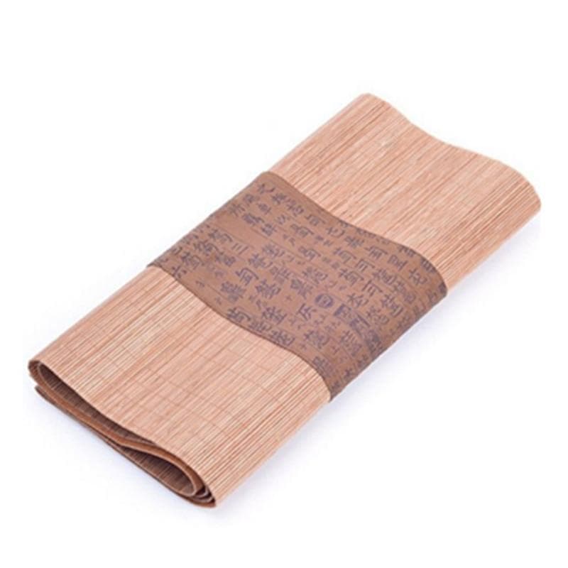 Tapete de chá de bambu Zen arte antiga tecido pano de mesa tapete de espuma seca algodão linho tapete de chá grande tama