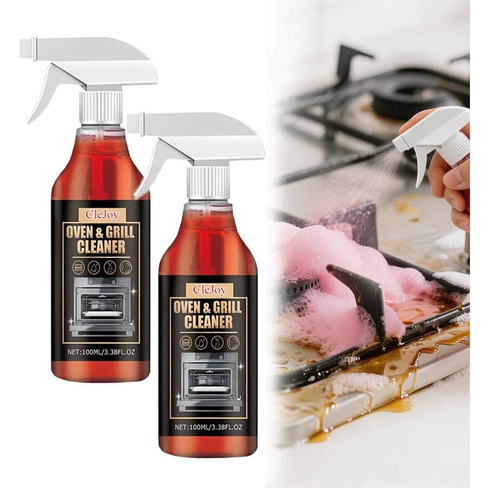 2-OvenCleanerHeavyDuty – Spray para Gordura de Cozinha, Fogão, Grelha, Utensílios de Cozinha, Bancada, Alimentos Queimad