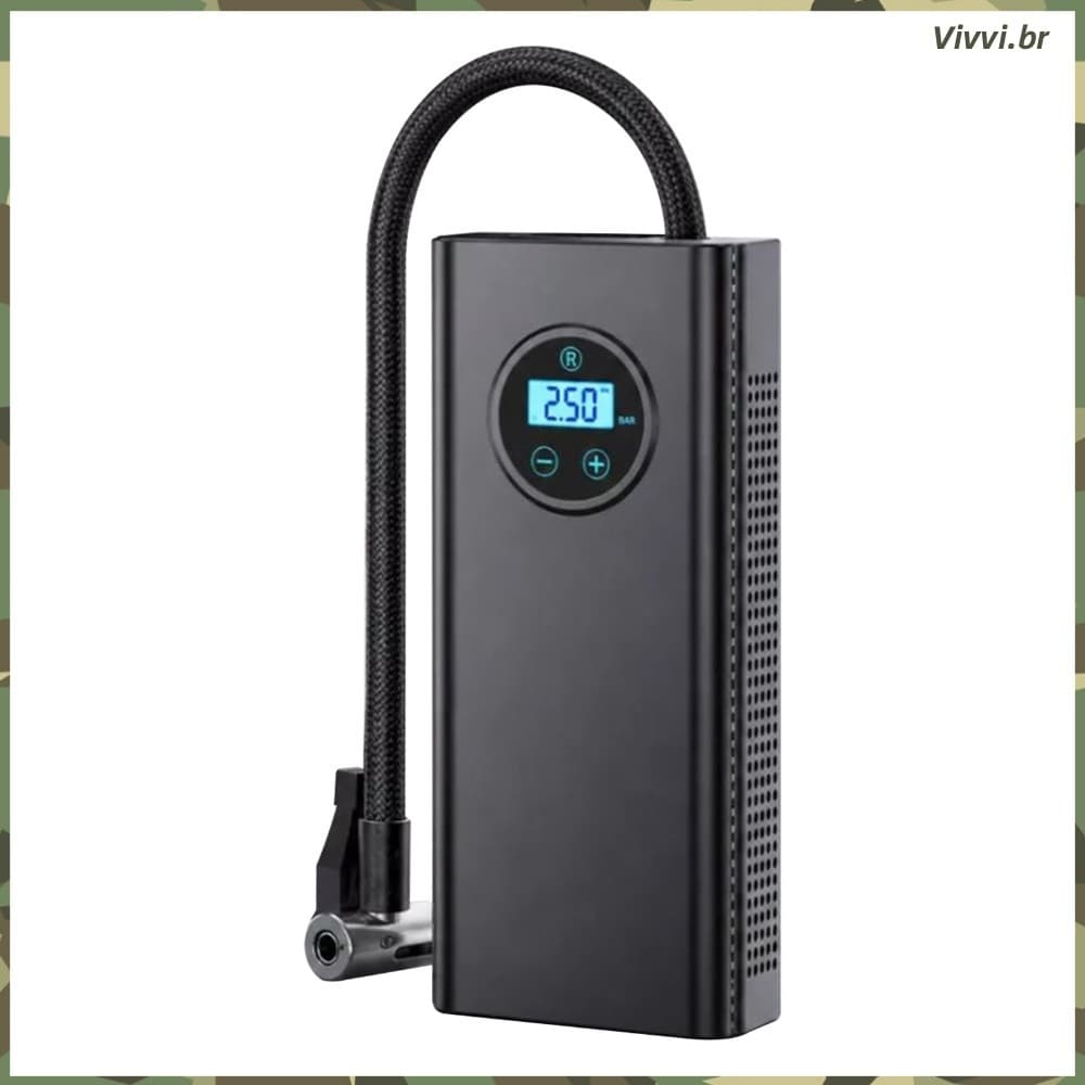 Medidor De Pressão Digital Compressor De Ar Do Carro 12V Bomba Portátil Com Display Retroiluminado Para Motocicleta Bici