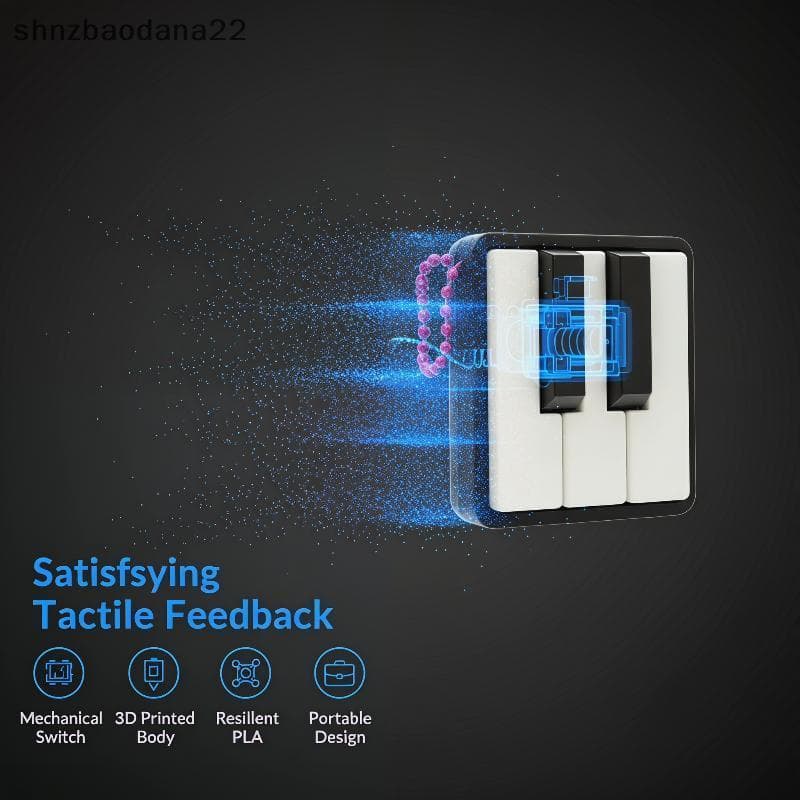 [Shnzd] Mini Teclado De Piano Fidget Clier Toy Chaveiro Portátil Leve Satisfatório Tátil Para Crianças Lembrancinha De F