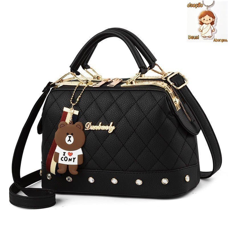 Nova Bolsa de Luxo para Mulheres, Grande e Espaçosa, de Alta Qualidade em Couro PU