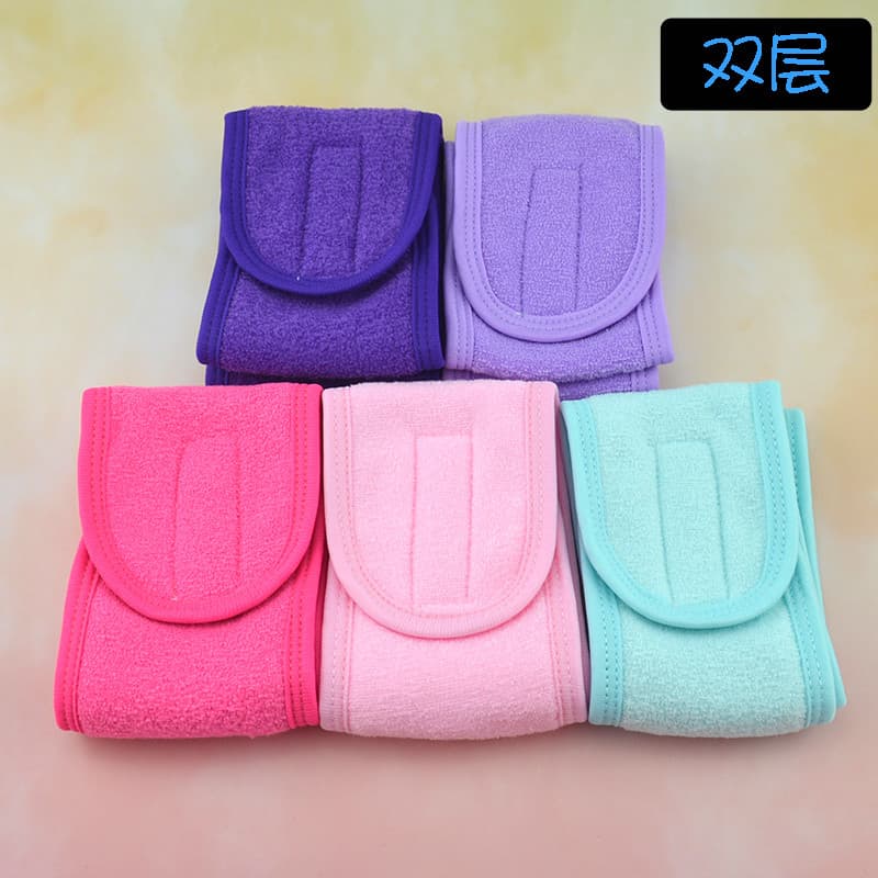 Tiara dupla espessada formiga tecido Velcro bandana beleza Yoga bandana