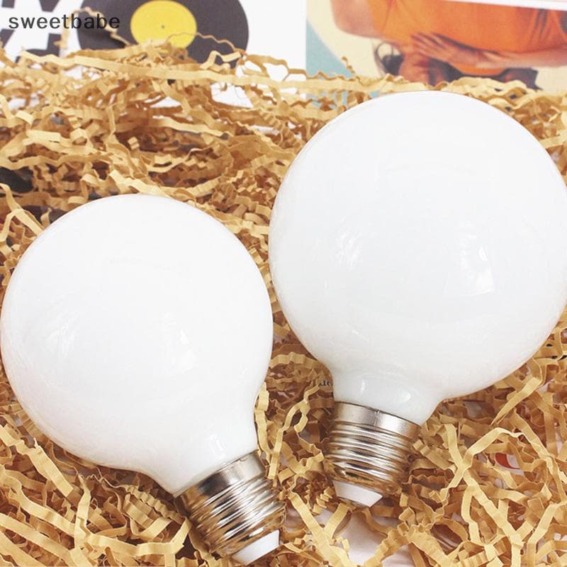 Lâmpada De Vidro Leitoso G80 G95 7W E27 Globo Bola Branca Fria/Quente Lampada LED