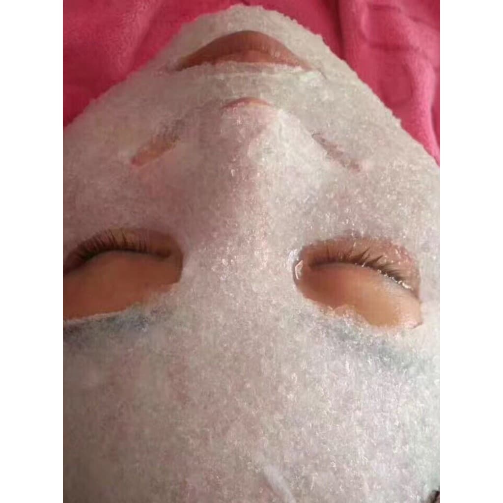 Máscara triturada para salão de beleza, máscara de gelo escovada de seda, máscara de cristal hidratante, encolher poros,