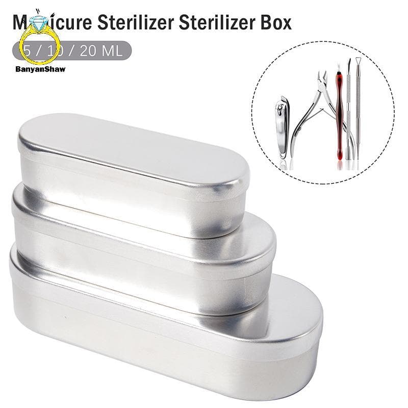 [BANY] Caixa Esterilizadora Para Manicure , Bandeja Ferramentas De Unhas , Recipiente Resistente , Esterilizador De Alta