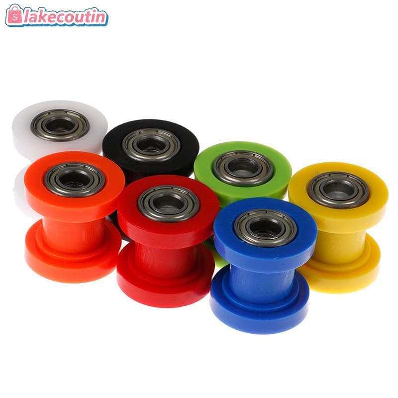 la 10mm Corrente Rolo Slider Tensor Ajustador Polia Roda Guia Pit Dirt Bike Lata De