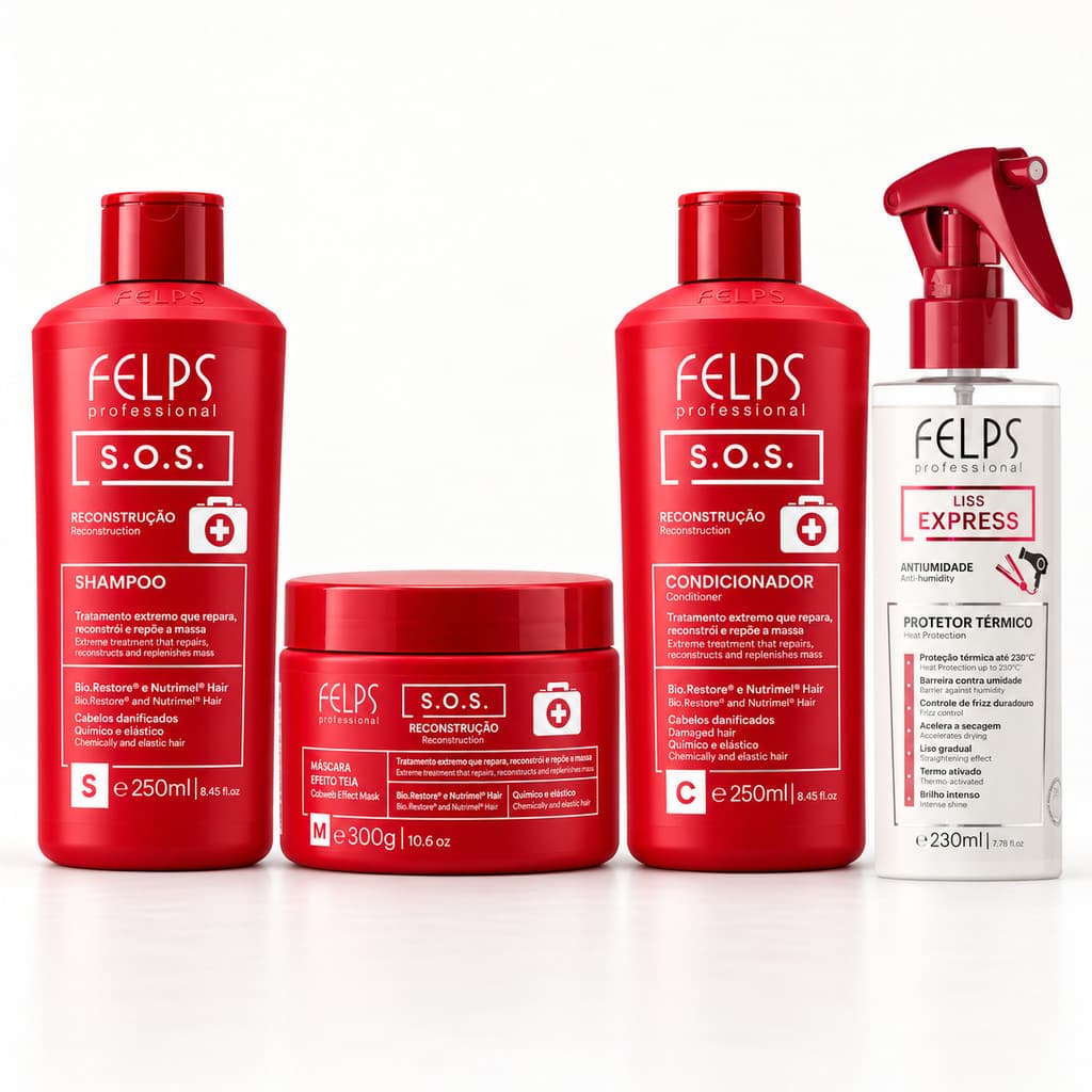 Kit SOS Reconstrução 4 Itens - Felps | Reparação E Proteção Térmica