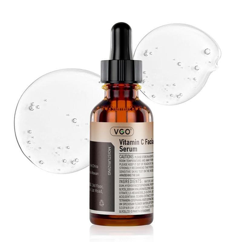 VGOVitaminC Sérum Facial, sérum hidratante com vitamina C, ácido hialurônico, vitamina E e outros ingredientes, sérum pa