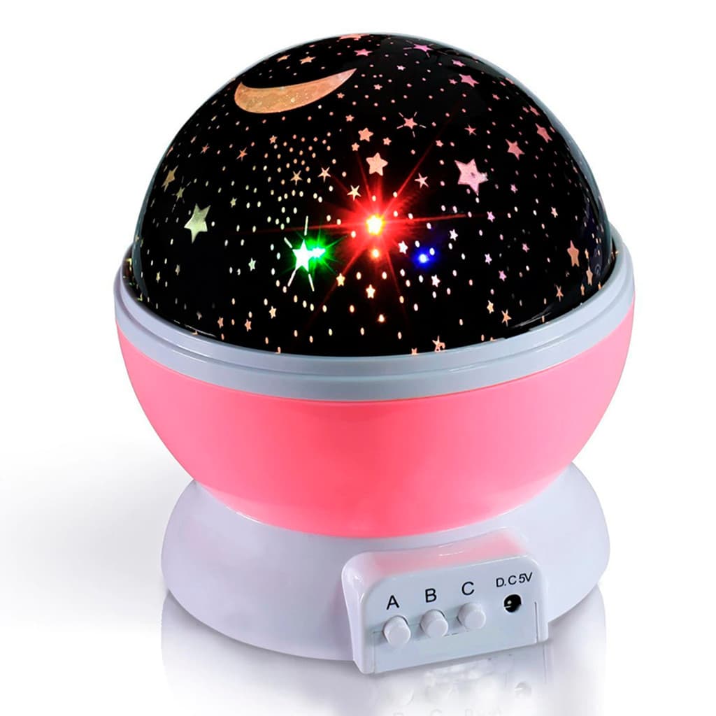 Luminária Projetor Estrela 360 Rosa Decoração Iluminação LED Premium Original Profissional Top Durável Resistente