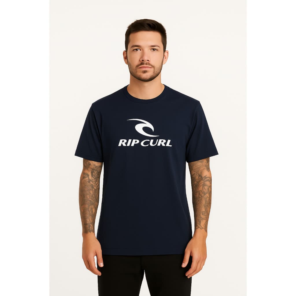 Camiseta Masculina Algodão 30.1 Premium Estampada RipCurl Básica