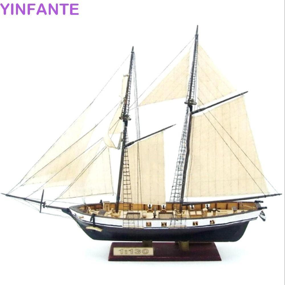 Modelo De Navios YINFANTEWN , Brinquedo Educacional De Montagem De Barco Para Veleiro Antigo , Escala 1 : 100