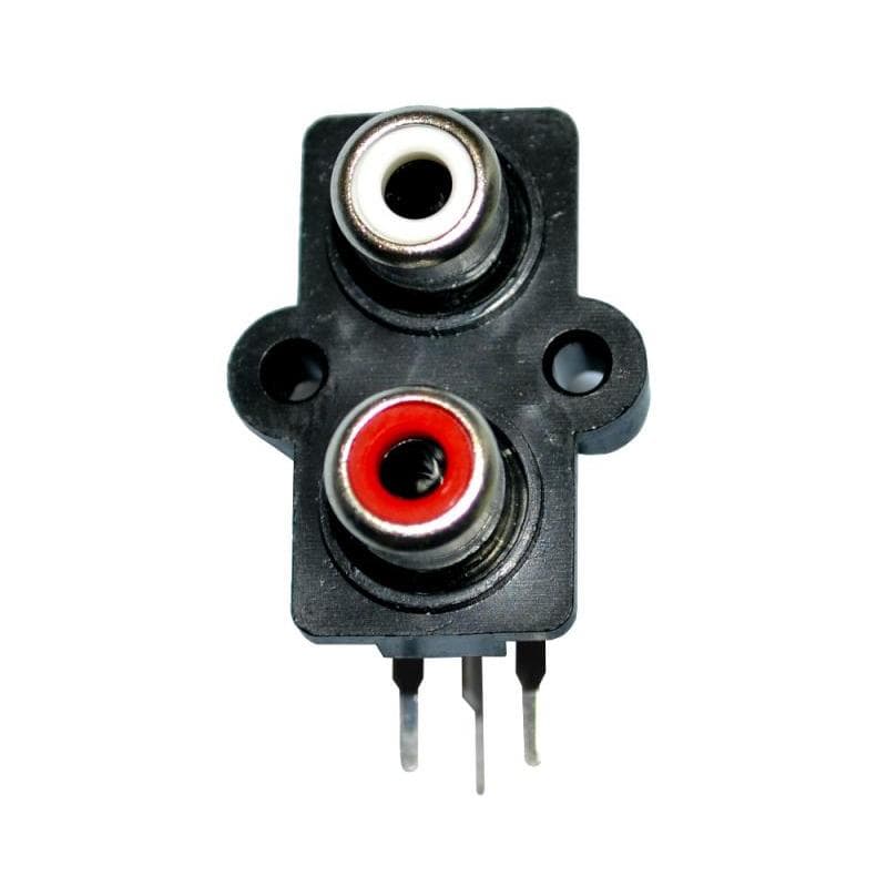 TOMADA RCA 2 VIAS VERMELHA/BRANCA P/ PAINEL