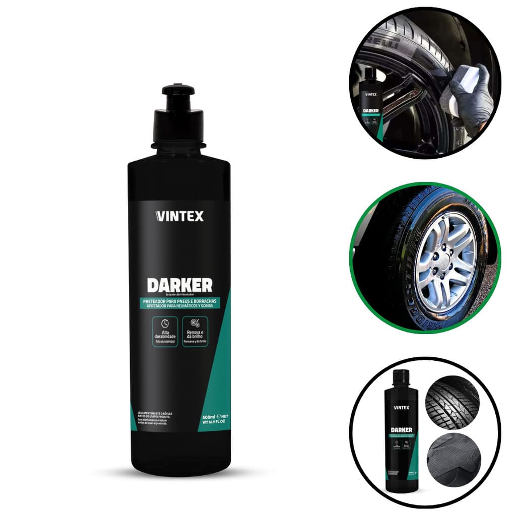 Darker 500ml Pneu Pretinho Revitalizador Borracha Vintex
