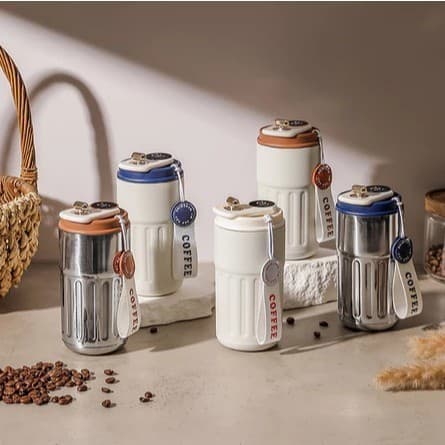 Copo térmico inteligente de 450ml café em aço inoxidável 316 tampa Com LED Temperatura e Antivazamento