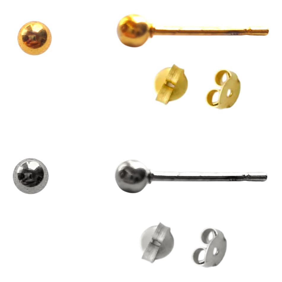Brinco Duplo Feminino Bolinha 5mm Romântico Delicado Mulher e Homen Para Você Arrasar