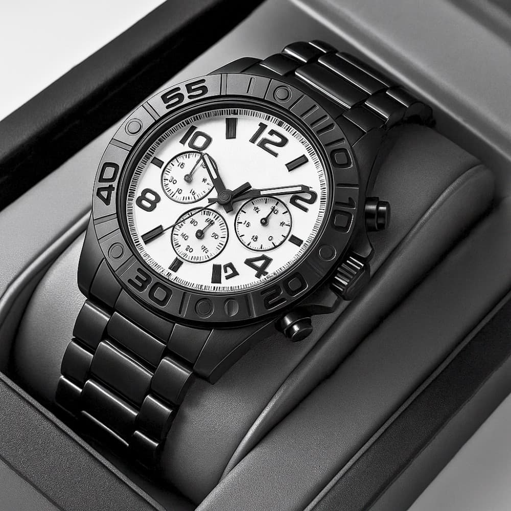 Relógio Masculino Com Pulseira De Aço e Movimento De Quartzo Adequado Para Negócios Festas Reuniões