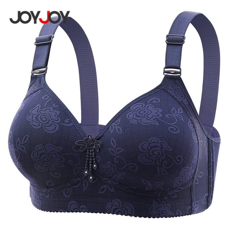 Sutiã de Almofada Reforçada Plus Size Joyjoy, Leve e Respirável, Confortável, Alta Elasticidade, Sutiã Reforçado Plus Si