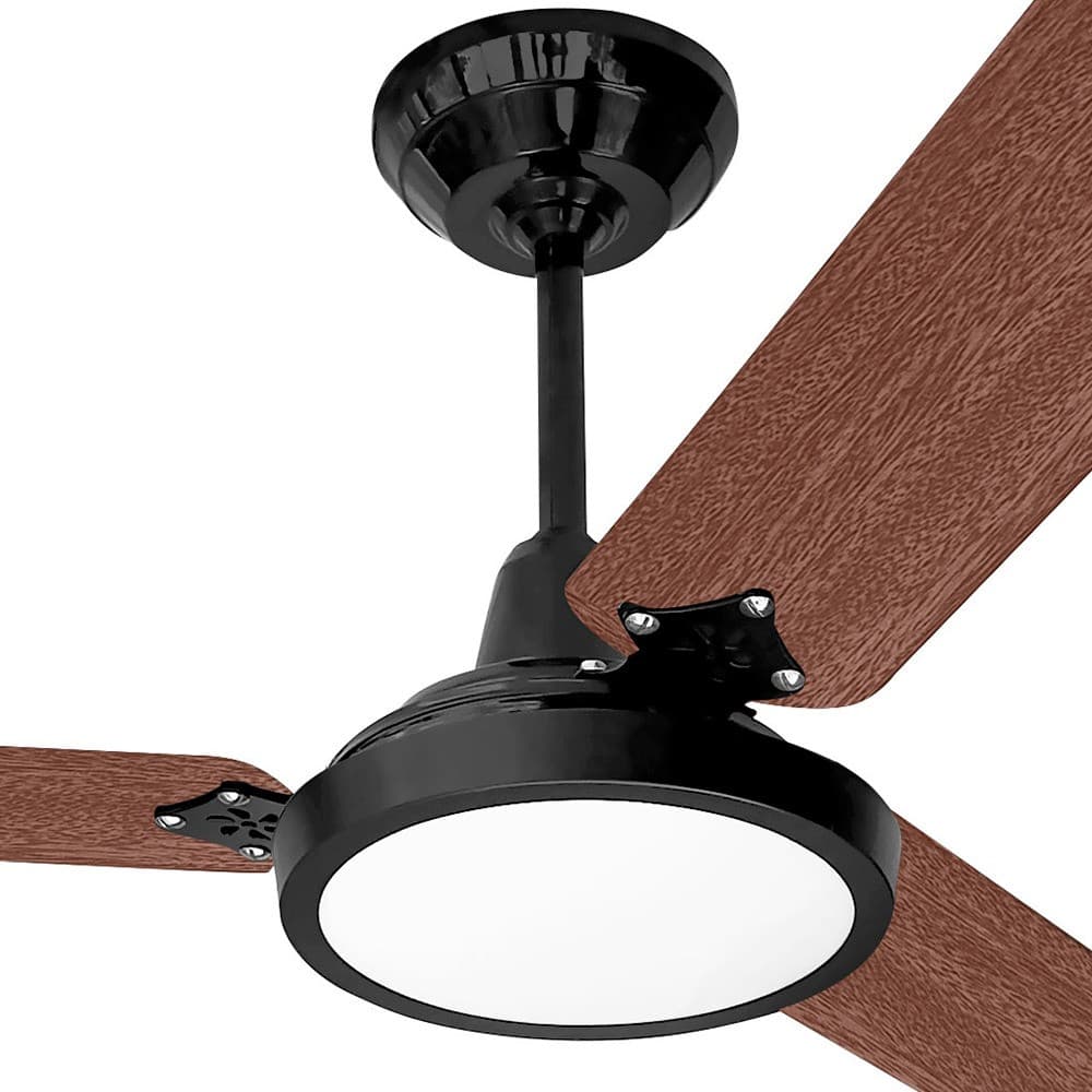 Ventilador de Teto Lumi Diplomata Led M3 Preto Mogno 127V