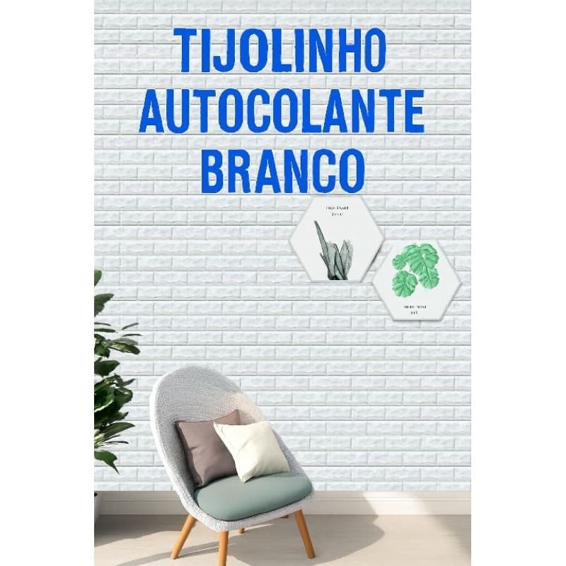 Placas Adesiva slim fininha 3D Autocolante Tijolinho papel de Parede Decoração 70 X 38 moderna luxo
