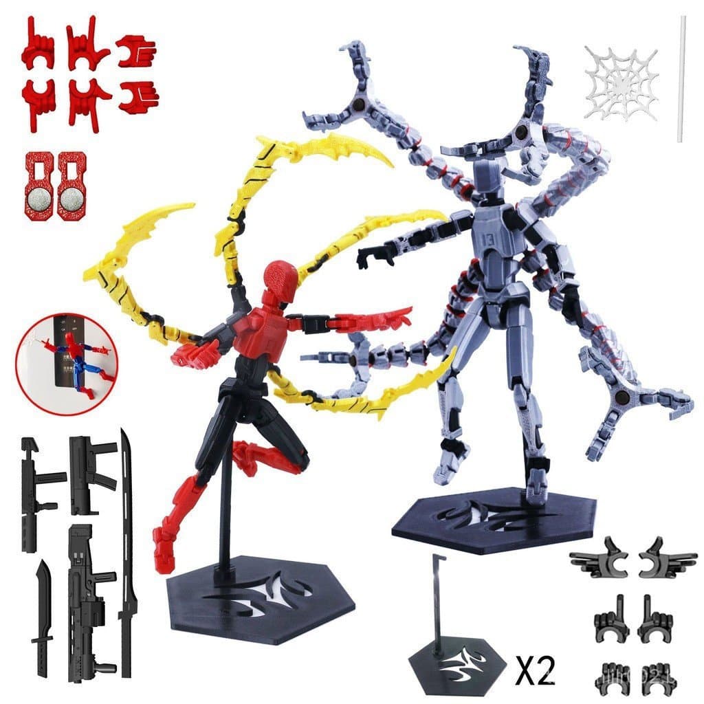 Homem-Aranha VS Médico Polvo Sorte 13 Figura De Ação Manequim Robô T13 Brinquedos Modelo De Montagem Multiarticular