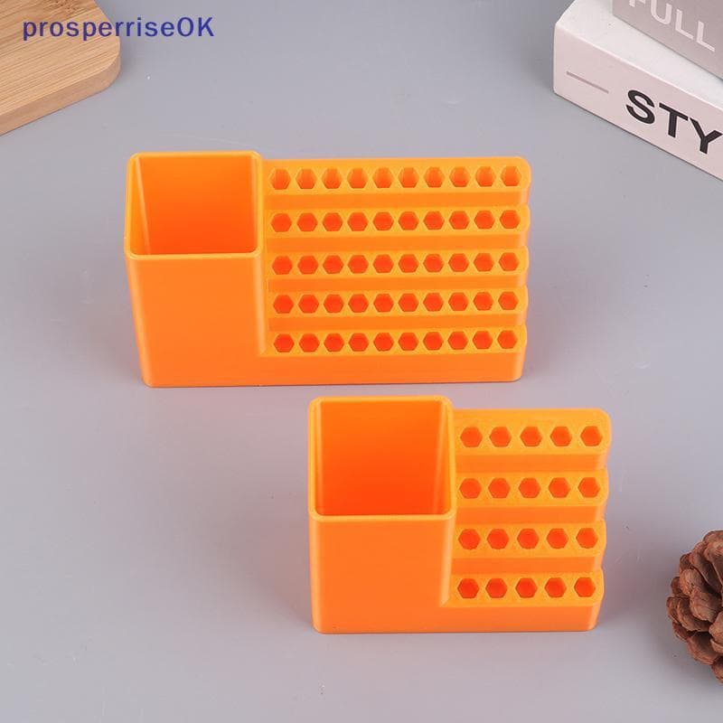 [newpros] 1Pc Suporte De Broca 20/50 Furos Organizador De Bits Chave De Fenda Caixa De Ferramentas De Armazenamento Plac