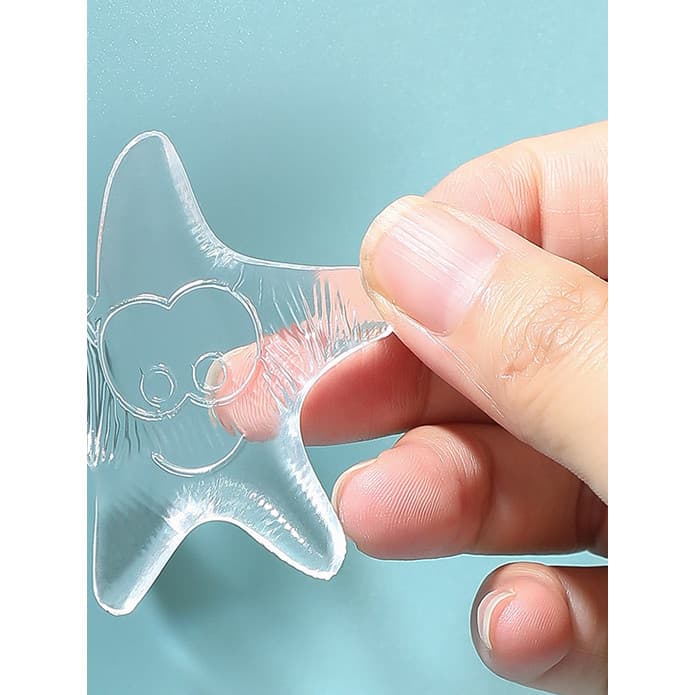 Adesivo anticolisão para maçaneta de porta, ferramenta útil anticolisão de Silicone, ventosa, amortecimento de porta de