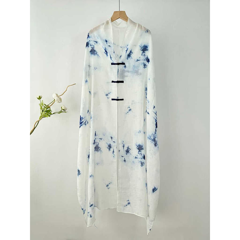 Estilo chinês novo estilo chinês artesanal fivela Cardigan proteção solar roupas jaqueta feminina tibete Xinjiang lenço