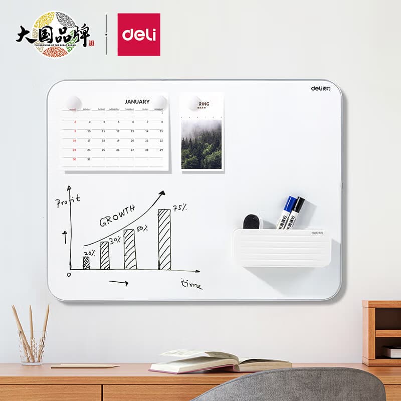 Quadro branco poderoso quadro de escrita estreito pendurado magnético simples quadro branco escrita escritório montado n