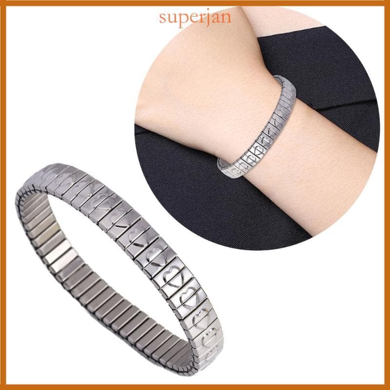 Pulseira Elástica Elegante Aço Inoxidável Para Datas Uso Diário