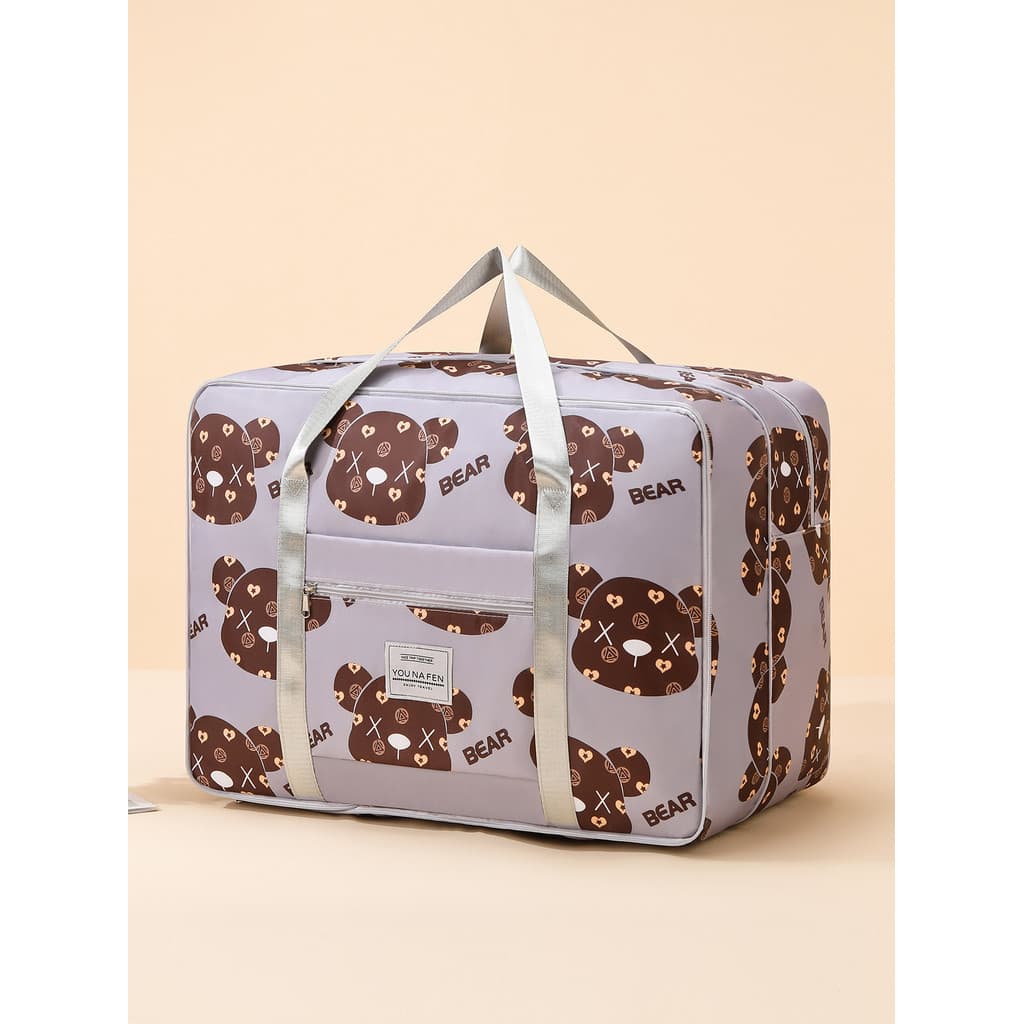 Saco de armazenamento de roupas de grande capacidade saco de viagem de curta distância feminino leve estudante escola ro