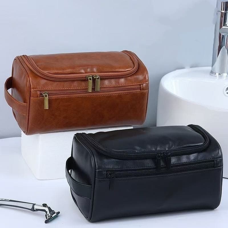 Maleta de Viagem Masculina Grande Capacidade, Necessaire Dobrável para Barbear, Organizador Portátil