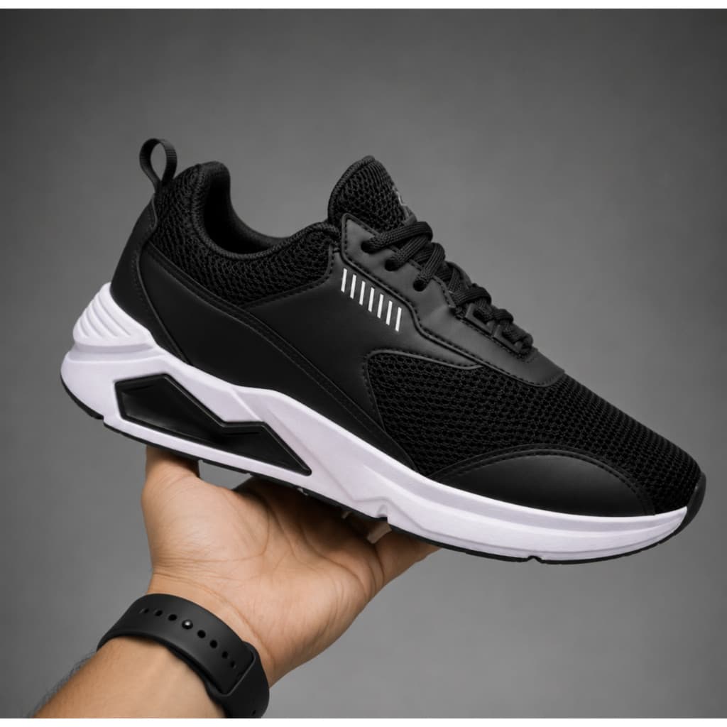 Tênis Esportivo Masculino Leve e Confortável – Solado Ultra Macio para Caminhada e Academia