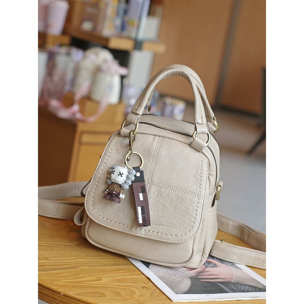 Bolsa feminina pequena bolsa 2026 novo estilo bolsa mensageiro elegante de ombro de couro macio multifuncional sim