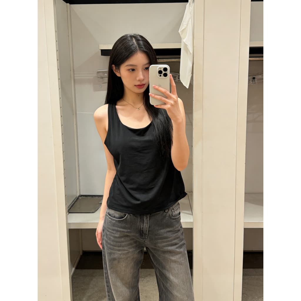 2026 verão novo estilo sem mangas colete feminino exterior Wear jogo interno All-match mais magro olhar estilingue com a