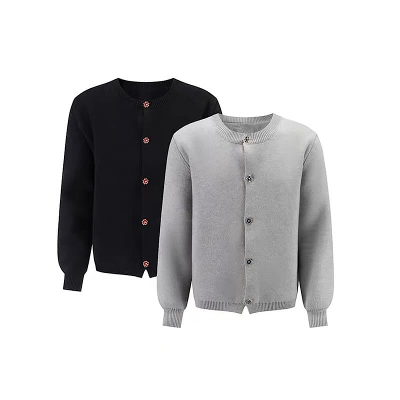 Série cinza miu série misturada malha Cardigan camisola cleanfit jaqueta de malha masculino feminino perdido