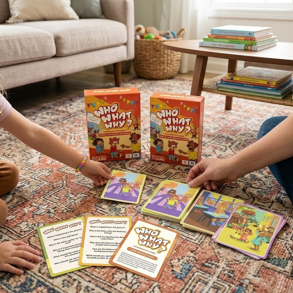 Cartões De Conversa Infantil Quem E Por Jogo De Tabuleiro Familiar Brinquedo Falante Educacional