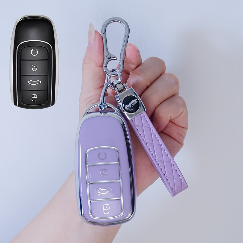 Capa protetora de TPU para chaveiro do Chery Tiggo 7 8 Pro Max Omoda C5 Plus Arrizo 5, design fino, ajuste confortável,